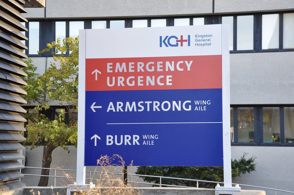 Signage of Kingston General Hospital